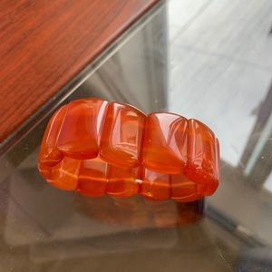 chunky orange bracelet